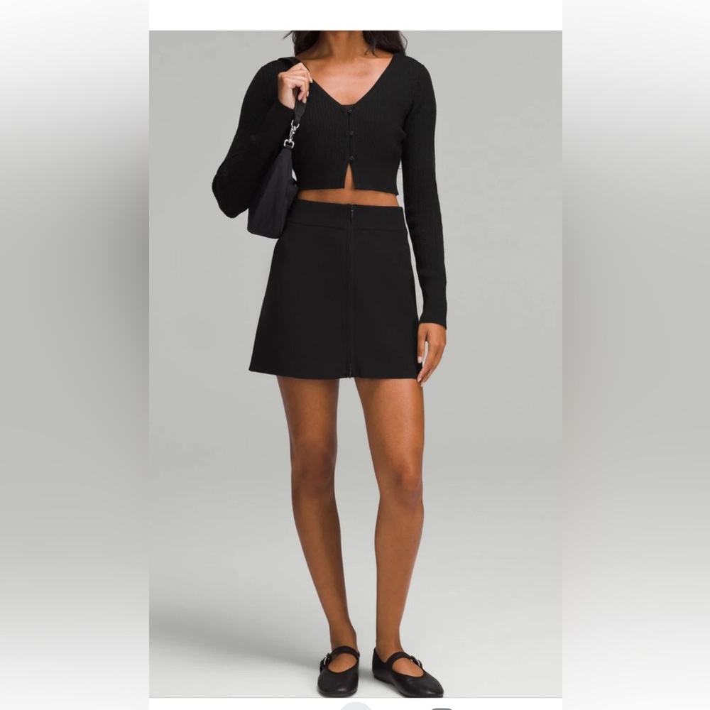 Lululemon Ribbed Knit Mini Skirt NWT